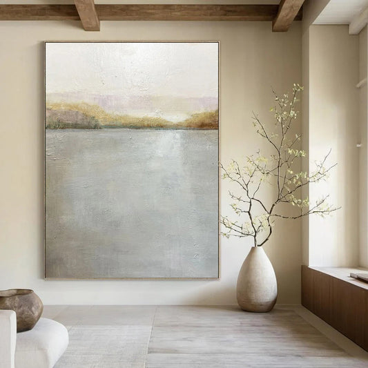 Titanic - Scale Hand - Painted Custom Abstract Saga (with Layered Textures), for Bedroom and Living Room DKH1511