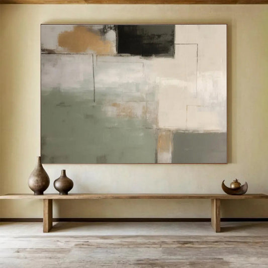“Serene Horizons” Large - Sized Abstract Painting for Office & Bedroom DKH328