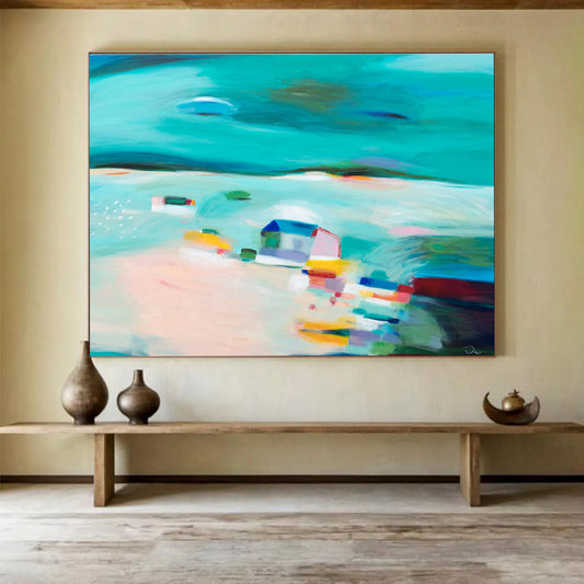 Made - to - Order Abstract Painting for Event Ballroom DKH058