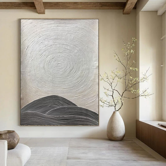 Majestic & Imposing Large-Scale Custom Hand-Painted Abstract Painting for Living Room & Hotel LargeART1960