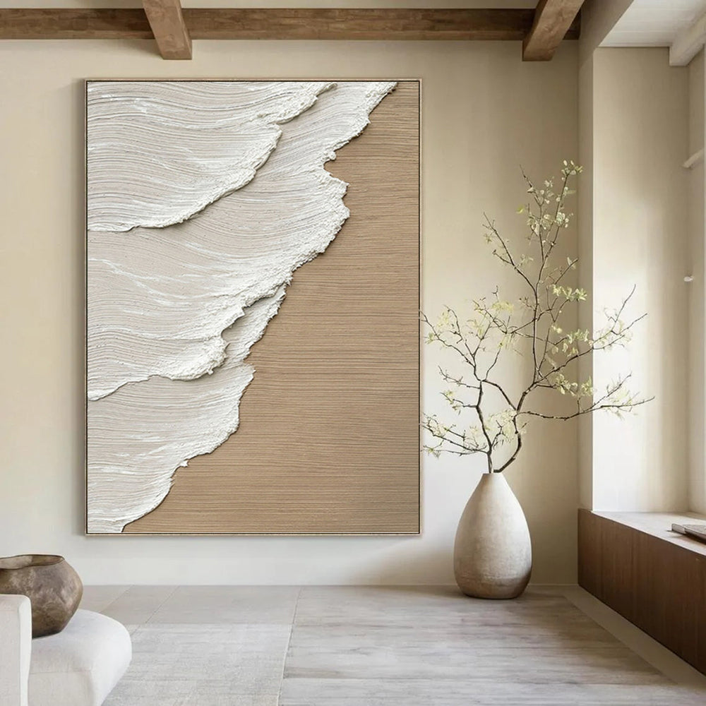 Titanic Hand - Painted Custom Abstract Canvas (with Diverse Textures), for Living Room and Hotel DKH1476