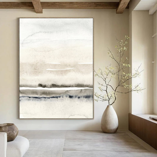 Rustic Textured Abstract Wall Art for Kitchen & Dining Nook LargeART2054