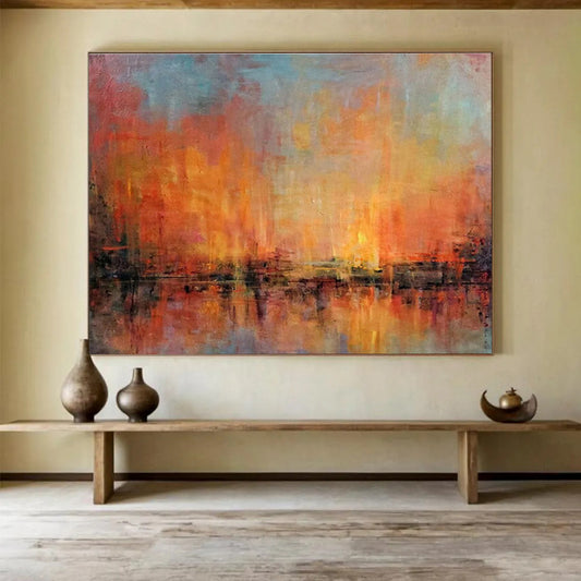 Oversized Abstract Canvas for Living Room & Bar DKH386