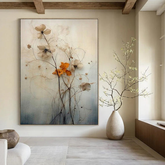 Large-Scale Custom Hand-Painted Abstract Art for Bedroom & Hotel LargeART1915