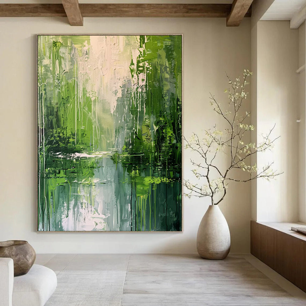 Oversized Hand - Painted Textured Custom Abstract Painting for Bedroom and Office DTP002