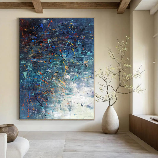 Hand-Painted Custom Abstract Art: Big Sizes for Bedroom & Office DTP246