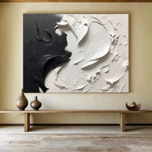 Peaceful Large - Format Abstract Painting for Entryway & Bedroom LargeART1729
