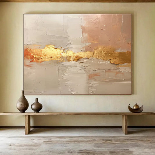 Dazzling Hand - Painted Textured Abstract Painting for Entryway & Bar DKH617