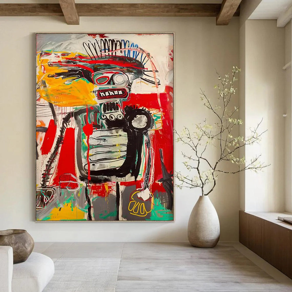 Oceanic Odyssey: Titanic Hand - Painted Custom Abstract Canvas for Bedroom and Entryway DTP094