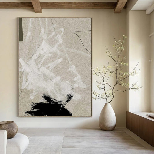 Custom Handmade Abstract Artworks: Big Sizes, Textured Styles for Bedroom & Living Room DTP237