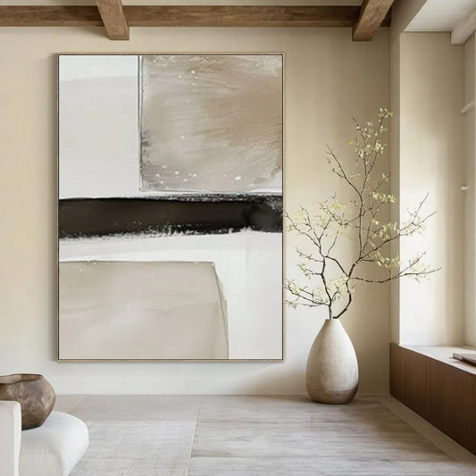 Large-Scale Custom Hand-Painted Abstract Art for Hallway & Entryway LargeART1478