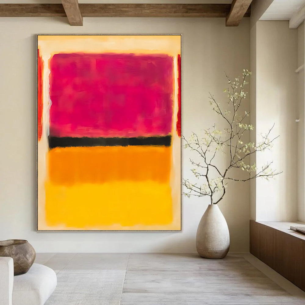 Towering Vertical Hand - Painted Custom Abstract Artifact (with Fossil Textures) for Bedroom and Office DKH1609