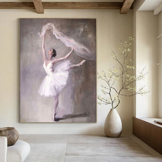 Grand-Scale Hand-Painted Abstract Canvases for Bar & Entertainment Room LargeART2181