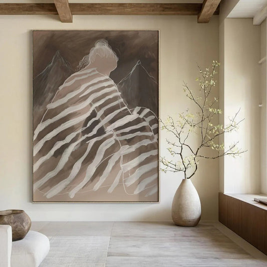 Textured & Artistic Abstract Canvas Art for Office & Bar LargeART2030
