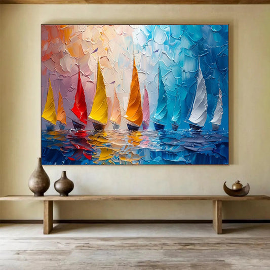 Oversized Original Textured Handmade Abstract Painting for Decorative Enhancements DKH800
