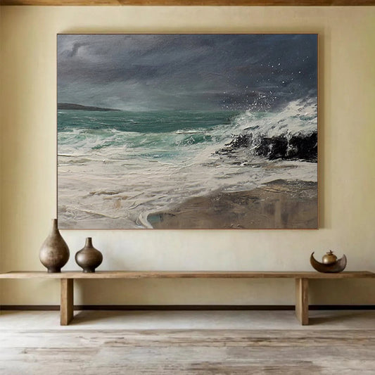 Stormy Sea & Rocks - Dynamic Office Motivation DLZ043