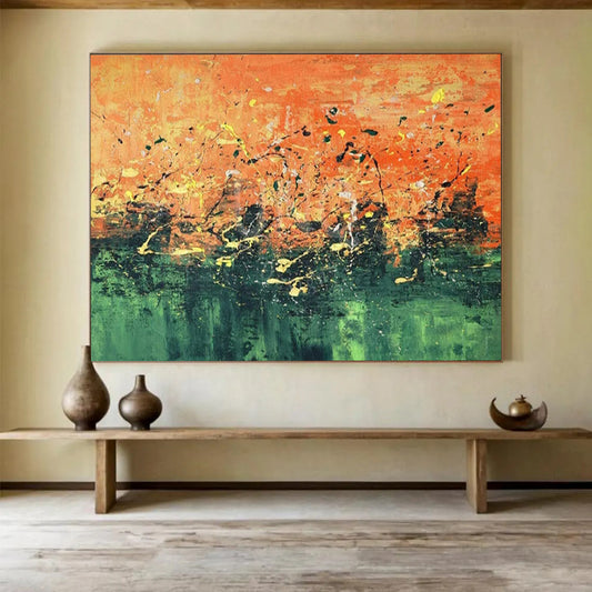 Opulent Gigantic Abstract Mural for Entryway & Hotel Lobby LargeART1603