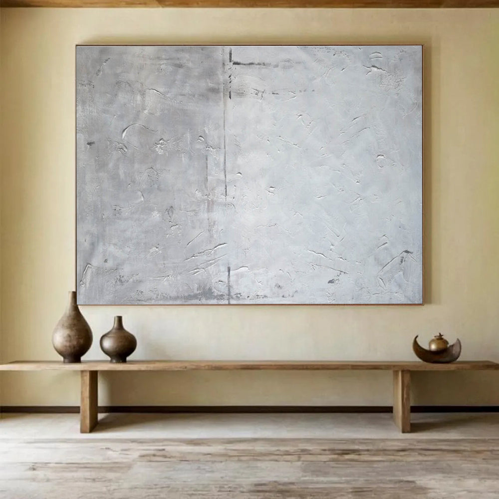 Opulent Original Grandiose Textured Hand - Painted Abstract Mural for Lavish Environments DKH848