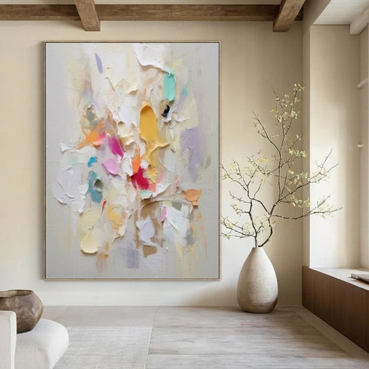 Vividly Textured Abstract Painting for Living Room & Hotel Suite DKH0973