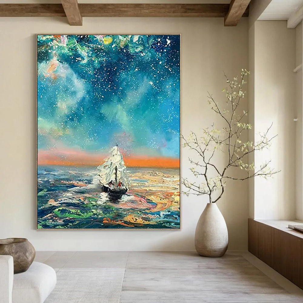 Oversized Custom - Rendered Textured Canvas Abstract for Living Room & Office DKH1049