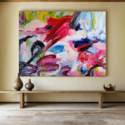 “Graceful Mystique” Colossal Abstract Wall Art for Bedroom & Hallway DKH297