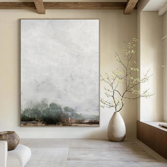 Large-Scale Custom Abstract Paintings: Handmade Textures for Bedroom & Living Room DTP221