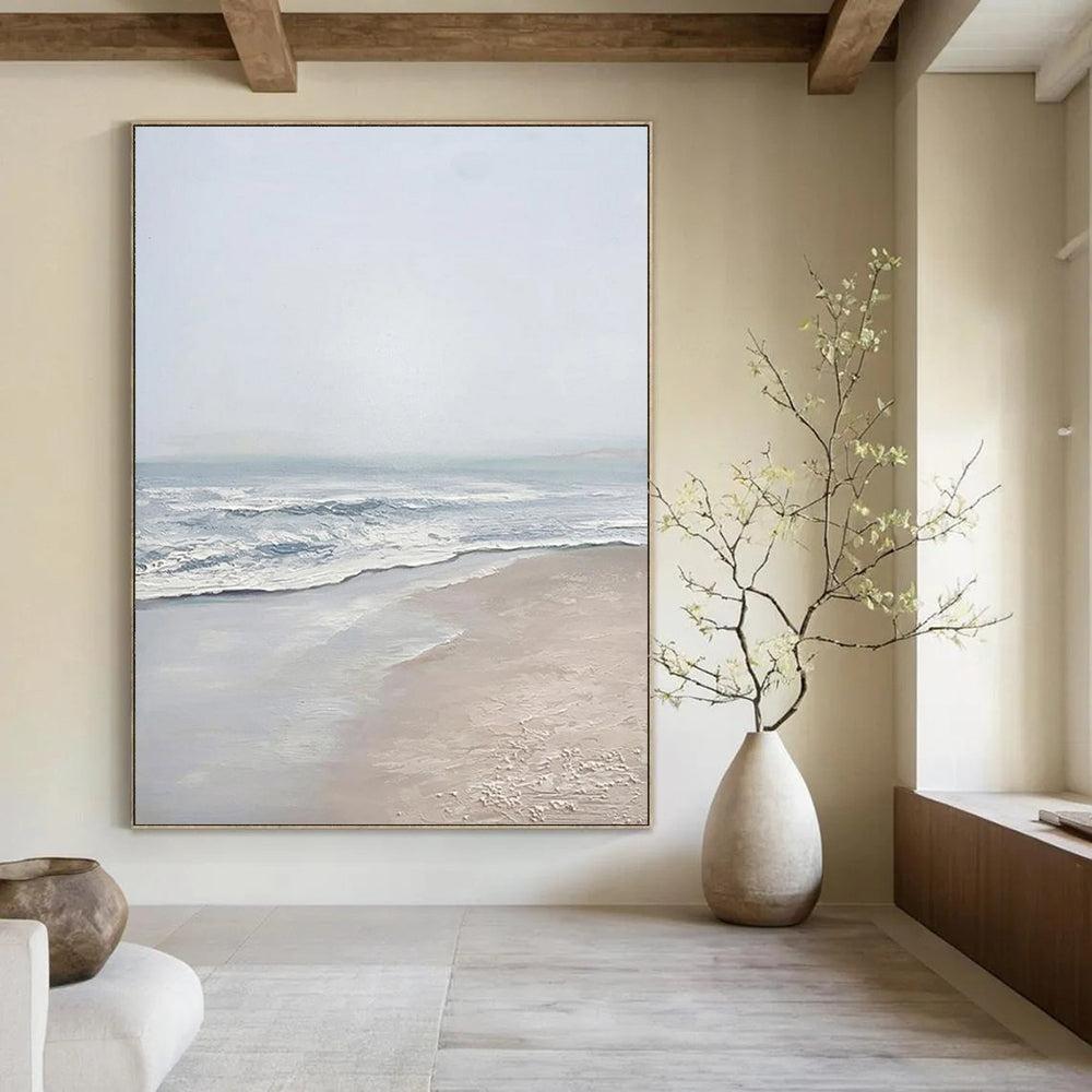 Large Custom Abstract Paintings: Textured Styles for Office & Hallway DTP310