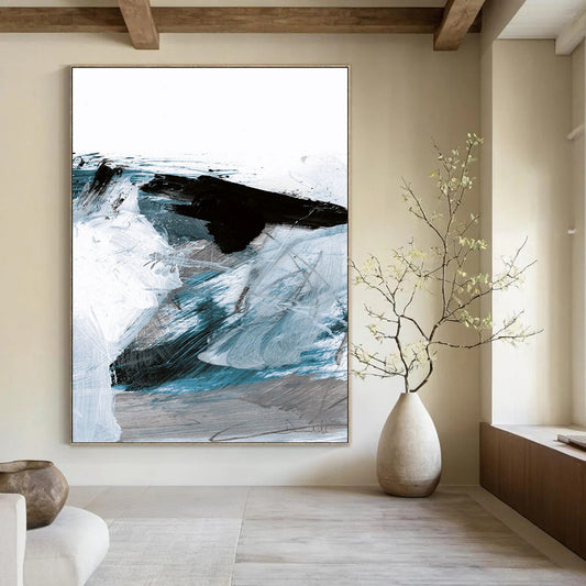 Hand-Painted Large Abstract Creations: Textured Styles for Bar & Hotel DTP220