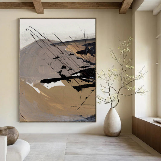 Custom Handmade Abstract Art: Big Sizes, Textured Styles for Any Decor DTP201