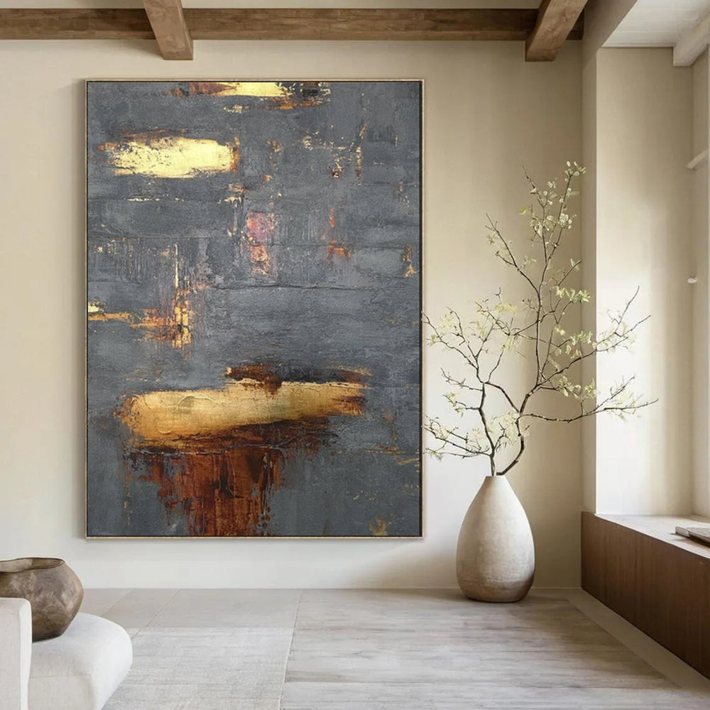 Whimsical & Playful Hand-Painted Custom Abstract Painting for Bedroom & Living Room LargeART1999