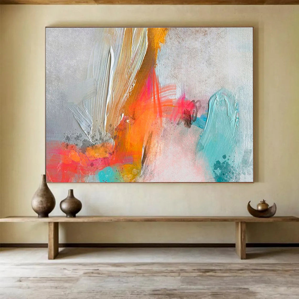 “Harmony’s Echo” Large - Sized Abstract Canvas for Bedroom & Dining Room DKH207