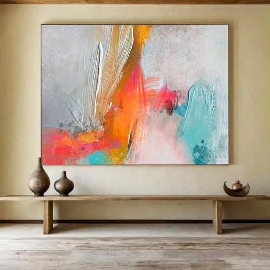 “Harmony’s Echo” Large - Sized Abstract Canvas for Bedroom & Dining Room DKH207