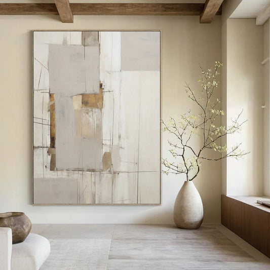 Snug Hand - Painted Textured Abstract for Bedroom & Living Room DKH1316