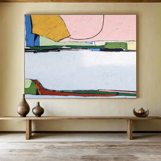 Gigantic Hand - Painted Abstract Canvas for Office & Dining Room DKH541
