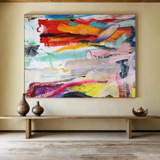 “Vibrant Reflections” Vast Abstract Wall Art for Bar & Living Room DKH305