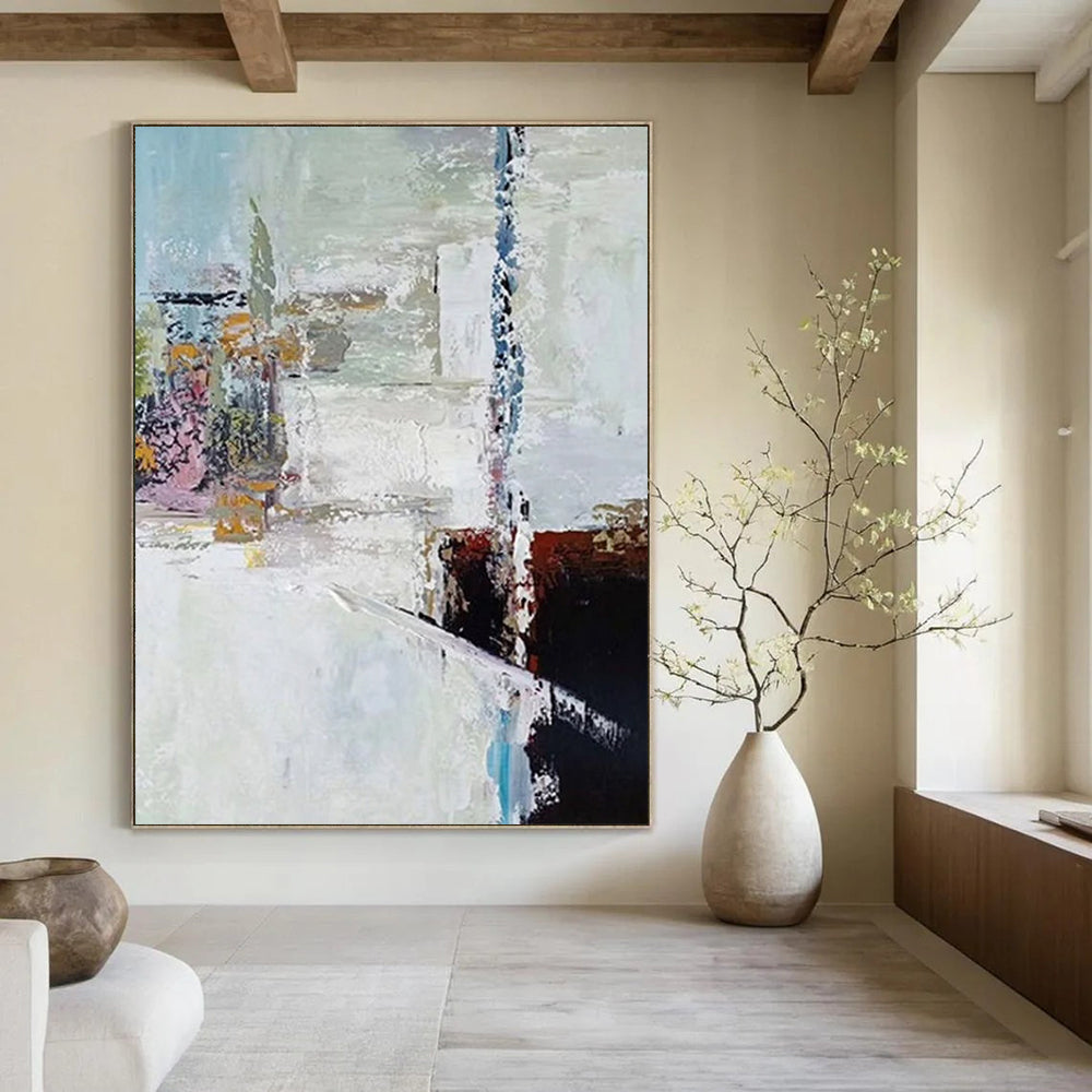 Immense - Proportioned Hand - Painted Custom Abstract Painting for Office and Living Room DTP040