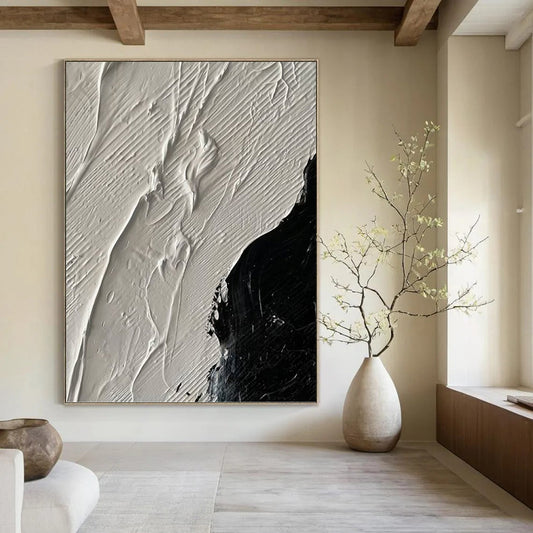Stunning Hand - Painted Textured Abstract Canvas for Living Room & Bar DKH1328