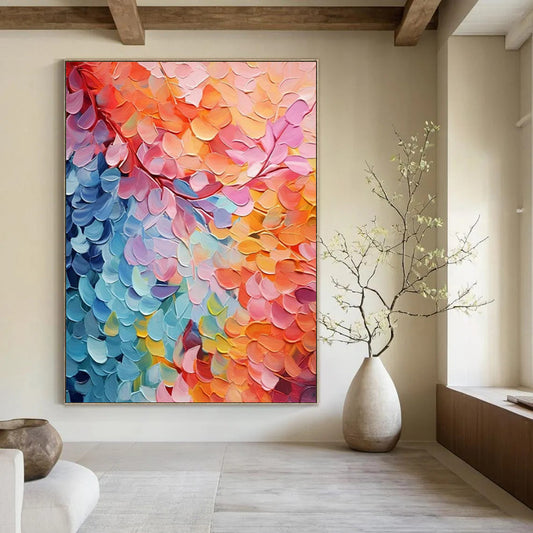 Huge-Scale Hand-Painted Abstract Art for Bedroom & Yoga Room LargeART2219