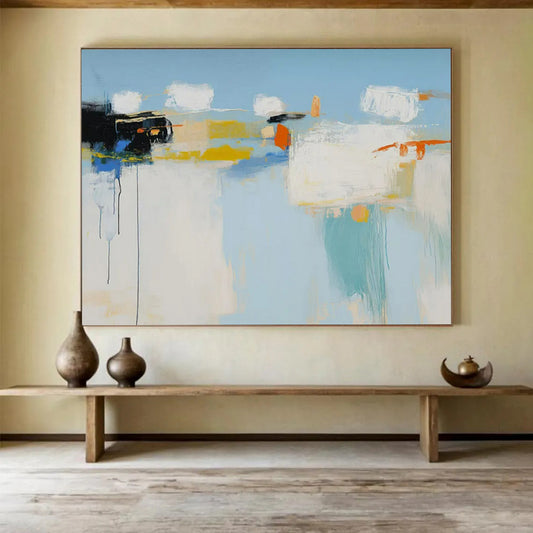 Hushed Large - Format Abstract Painting for Entryway & Bedroom LargeART1757