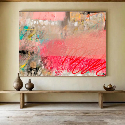 “Cosmic Convergence” Massive Abstract Painting for Entryway & Office DKH206