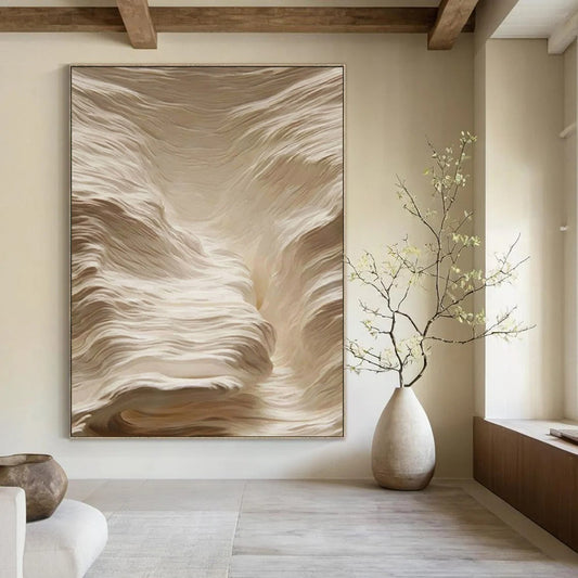 Titanic - Proportioned Hand - Painted Custom Abstract Work for Office and Dining Room DTP023