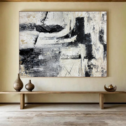 Striking Giant Abstract Painting for Hallway & Bar LargeART1692