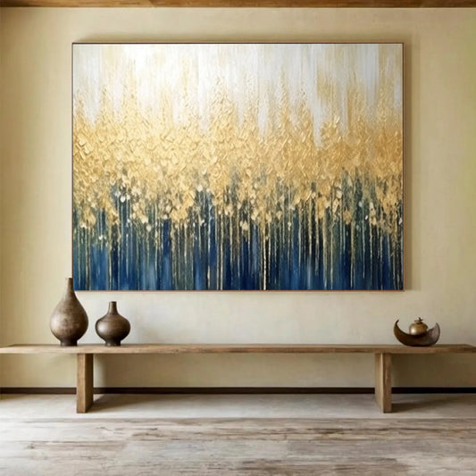 Golden Forest Canopy - Luxe Living Room Statement DLZ052