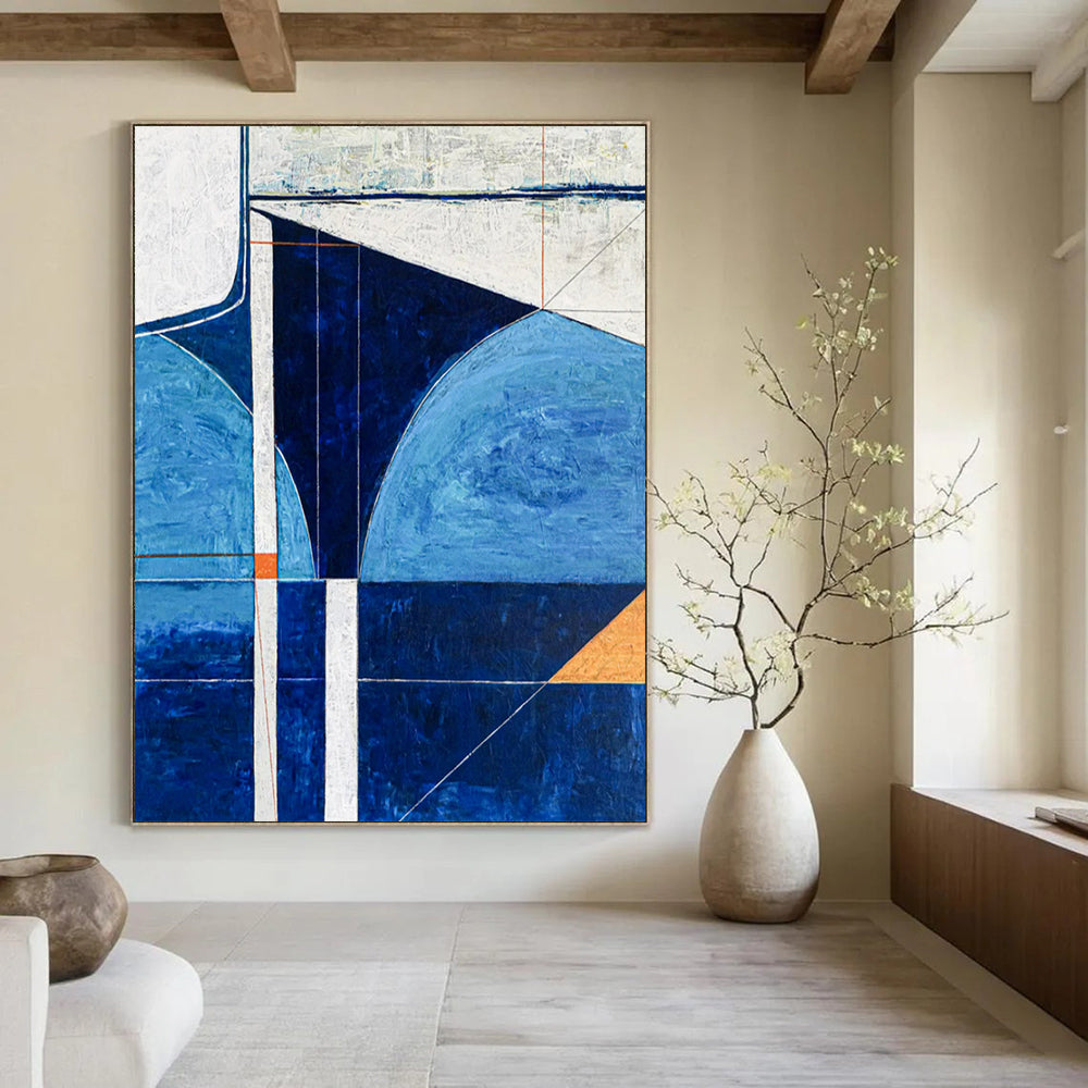 Enormous-Sized Hand-Painted Abstract Installations for Living Room & Hotel LargeART2372