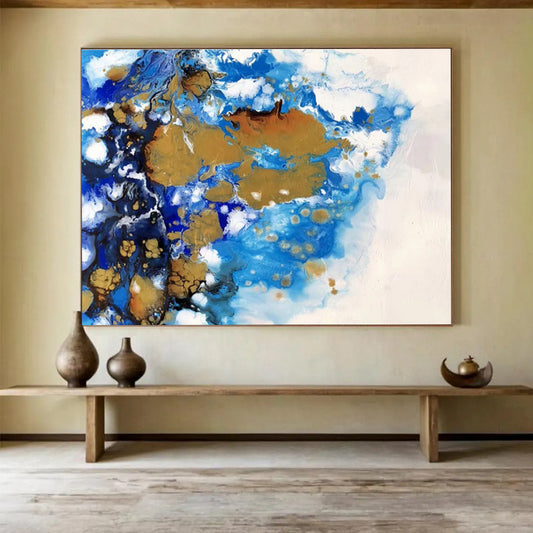 Giant Abstract Canvas for Bedroom & Entryway DKH167