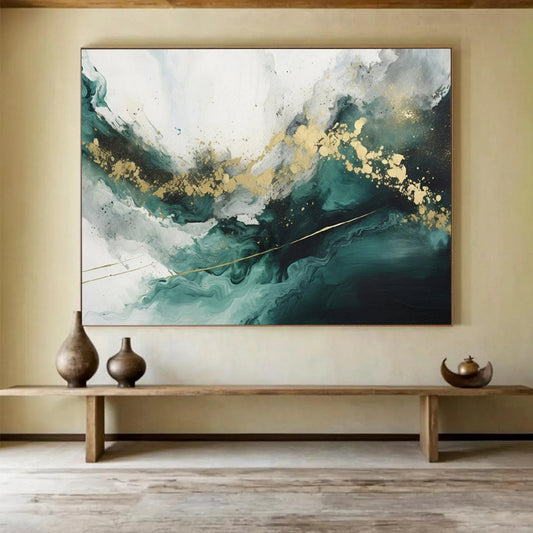 Energetic Giant Abstract Mural for Living Room & Office LargeART1616