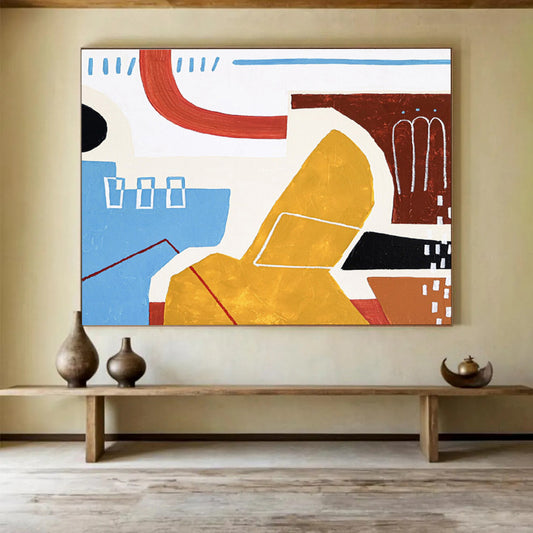 Giant Hand - Painted Abstract Wall Mural for Entryway & Bedroom DKH566