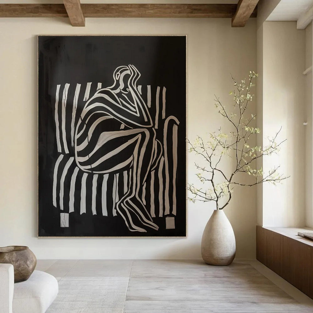 Richly Textured Abstract Wall Art for Bedroom & Living Room LargeART2044