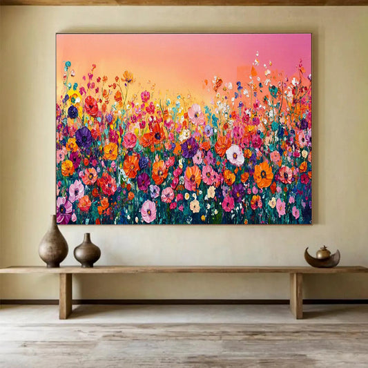 Hand - Crafted Textured Large Abstract Artwork for Versatile Spaces DKH680