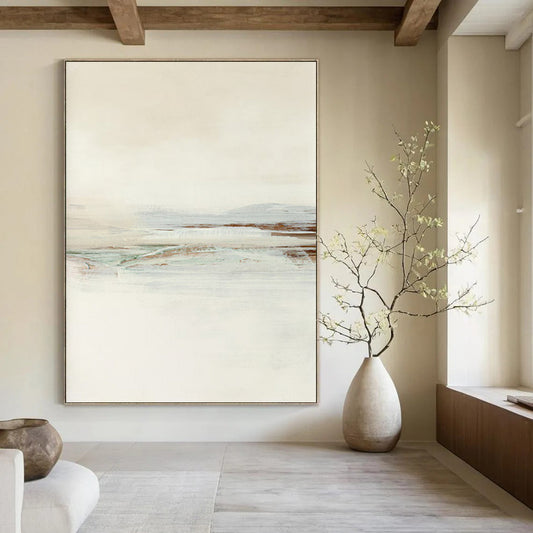 Large Custom Abstract Art: Hand-Painted Textures for Bar & Hotel DTP224